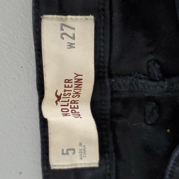 Hollister black 27x27 super skinny jeans - Picture 6 of 8
